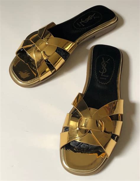 how do ysl tribute shoes run|st laurent tribute flat sandals.